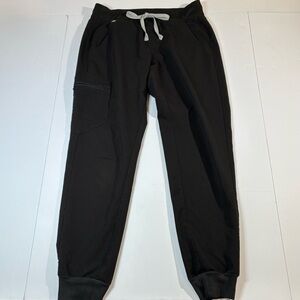Figs Zamora Jogger Scrub Pants Black Size Small Drawstring Style: W18SW2005